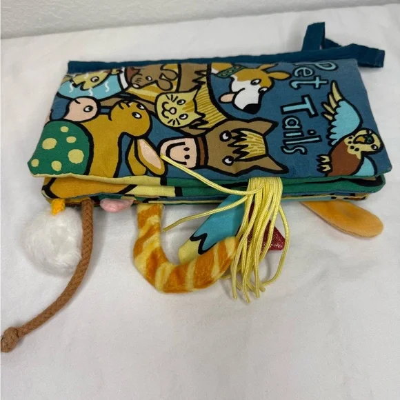 Jellycat Pet Tails Activity Cloth Book (Retired) - Picture 8 of 8